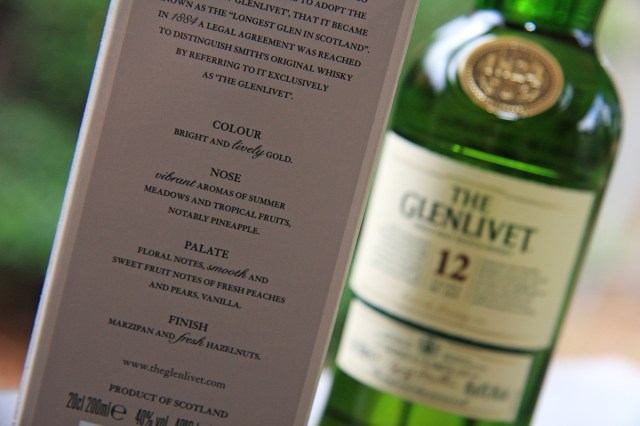 Glenlivet 12 notes
